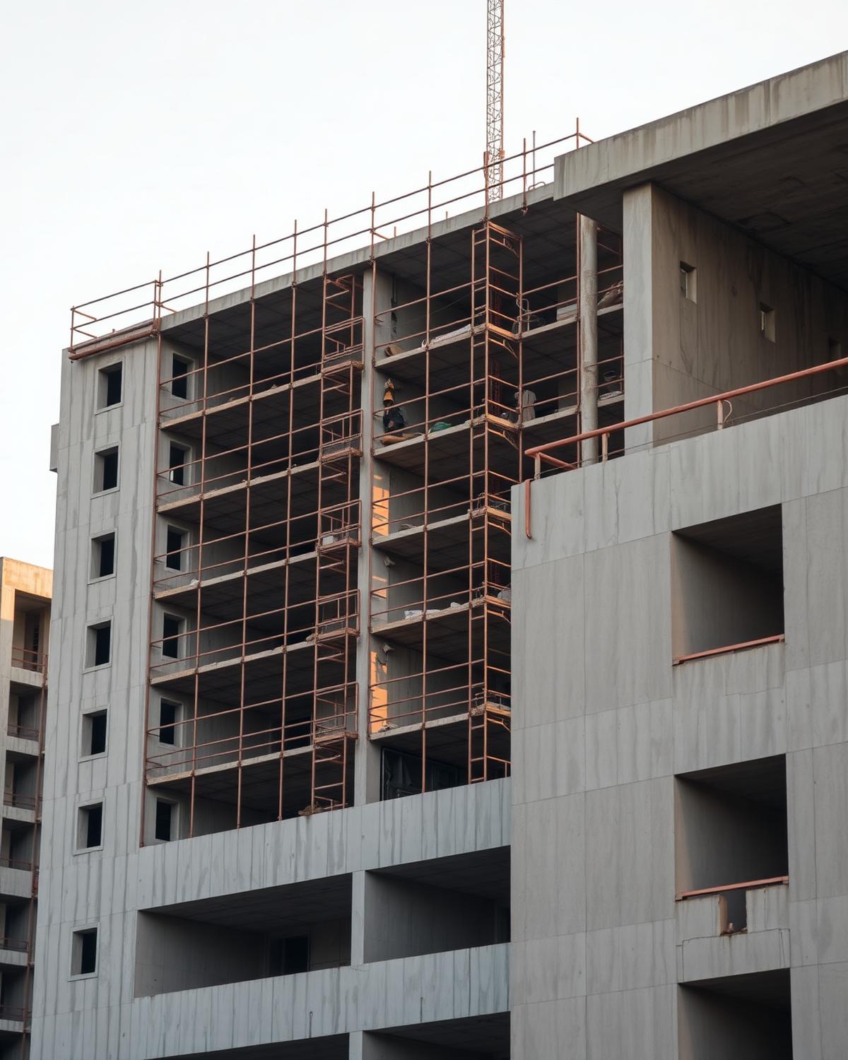 A property development under construction